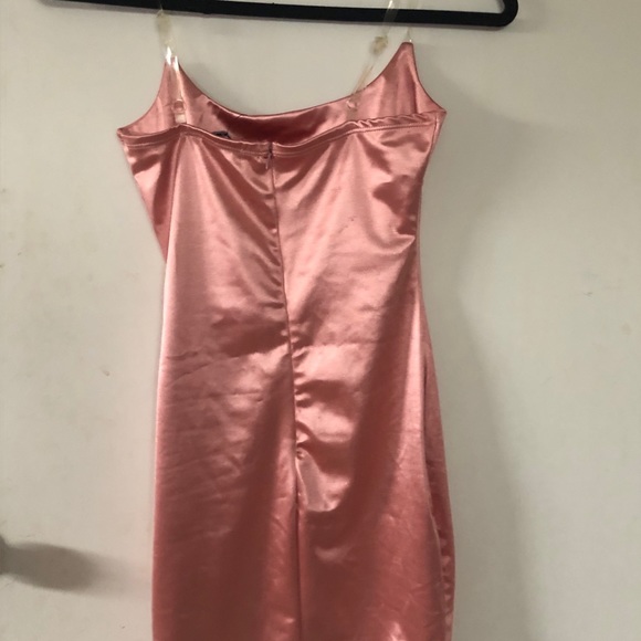 Pink Satin Fashion Nova Dress - Picture 7 of 7